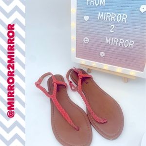 Wet Seal coral sandals
